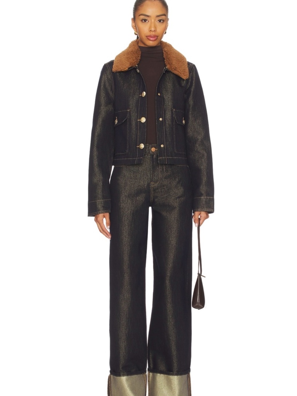 BLANK NYC - Cuffed Wide Leg Jeans